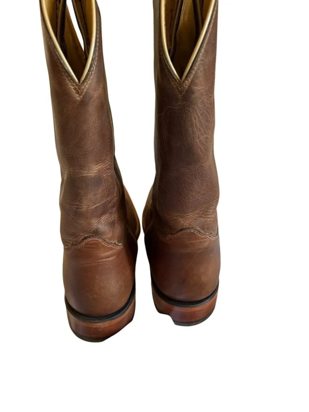 Nocona Boots Mens KSU Brown Cowhide Branded Style MDKSU12 Size 14EE Handcrafted